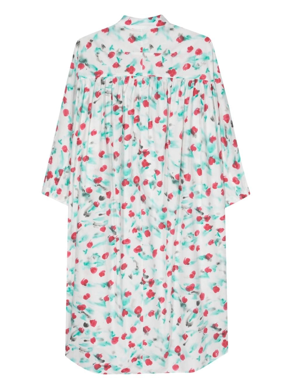 reverie-print cotton shirtdress - 2