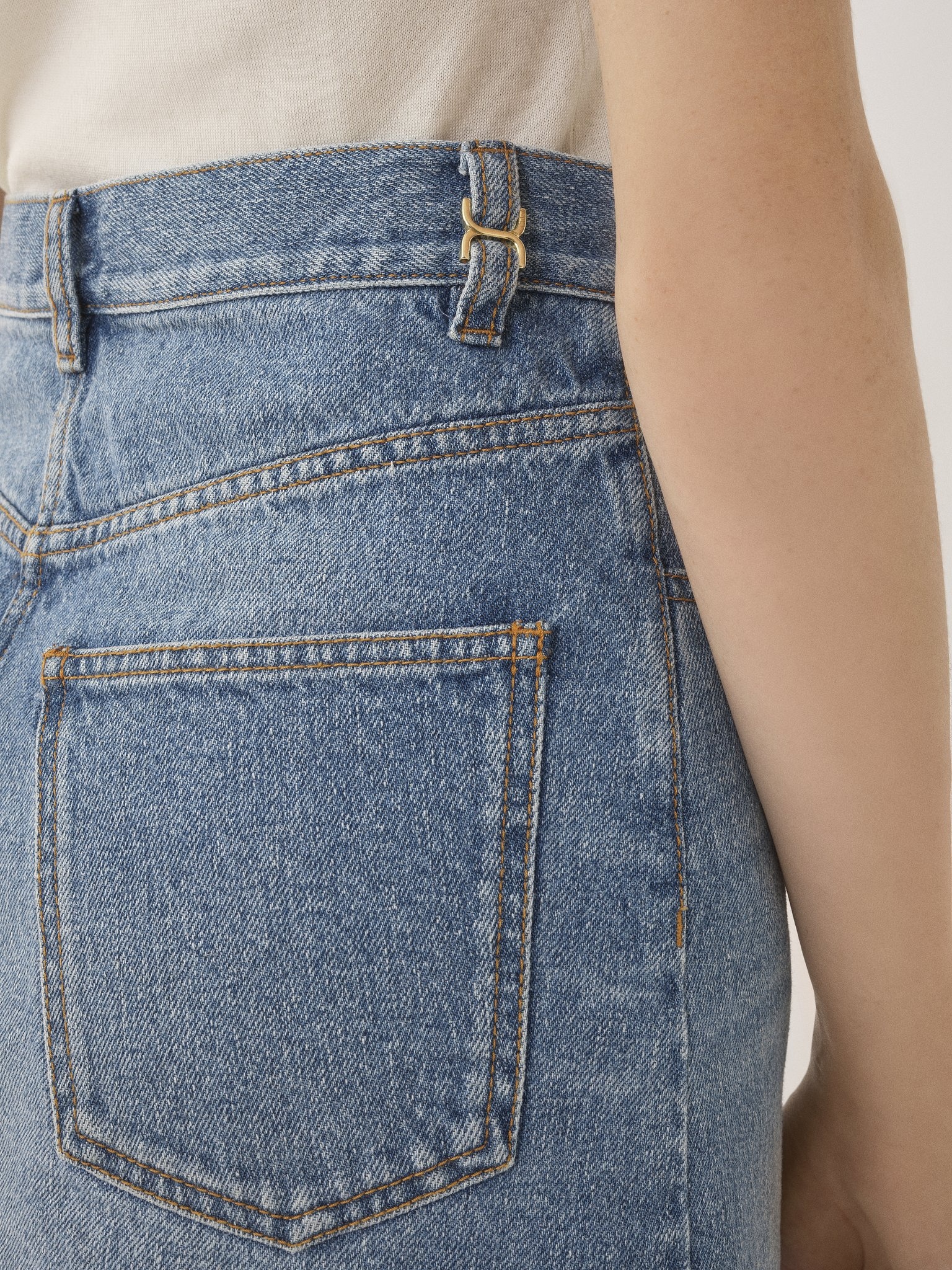 DENIM MINI SKIRT - 7