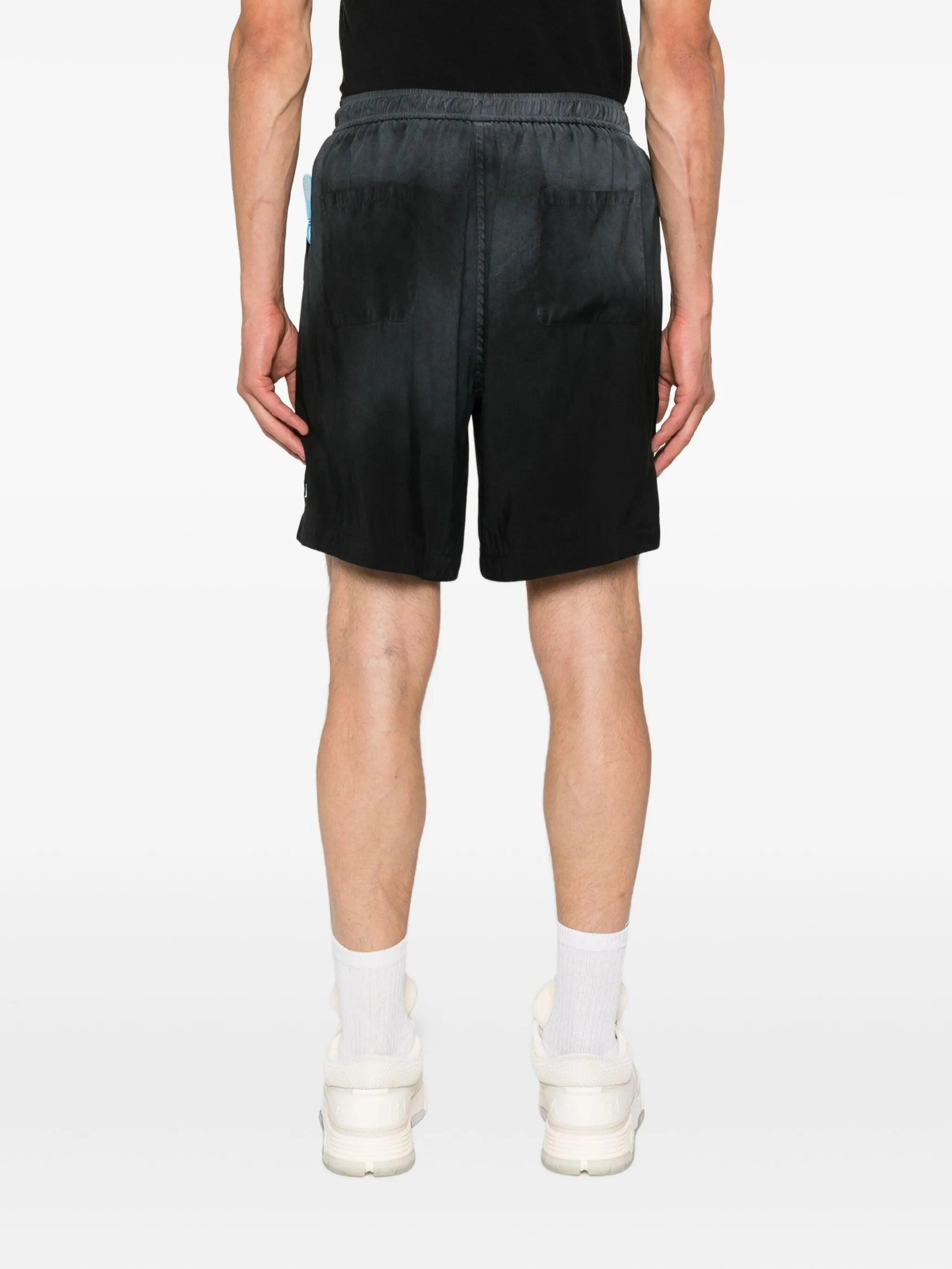 Amiri Logo-embroidered Silk Shorts - 5