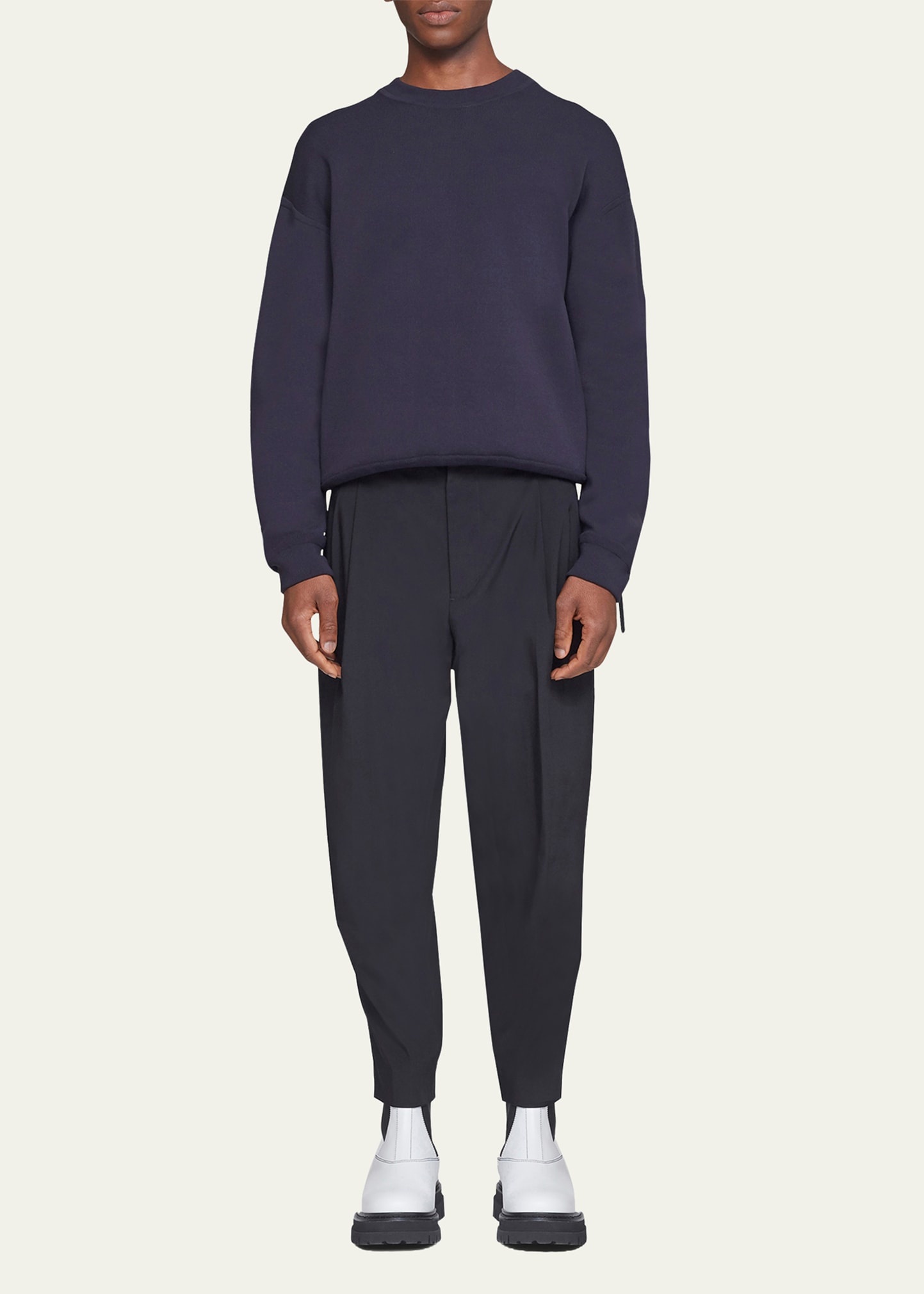 Men's Drop-Crotch Tapered Trousers - 2