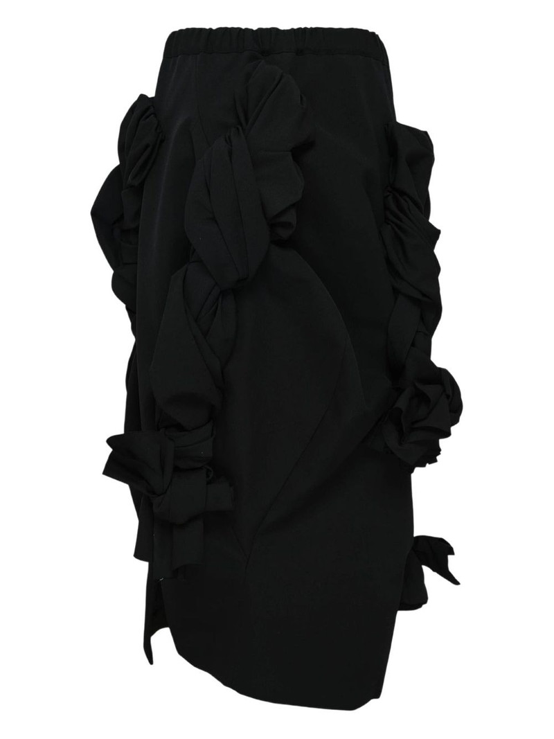 Comme Des Garçons braided-detail midi skirt outlook