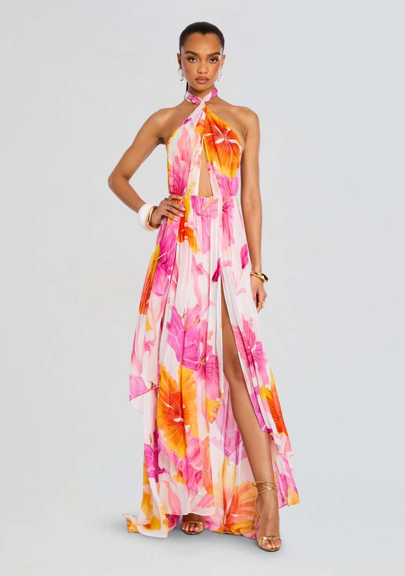 INA SILK CHIFFON DRESS 1
