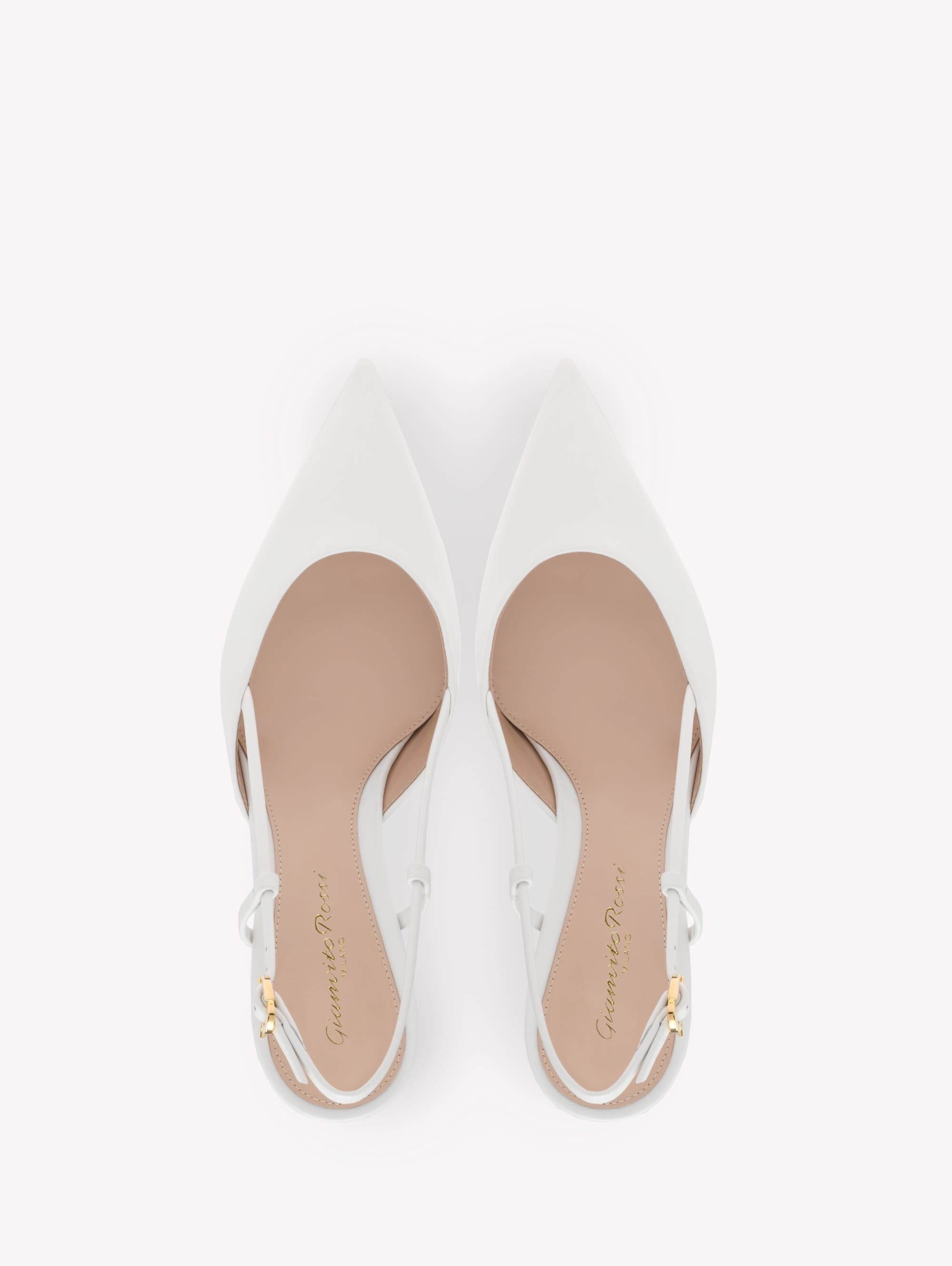 Gianvito Rossi Ascent 55 Pump in White Leather at Nordstrom - 3