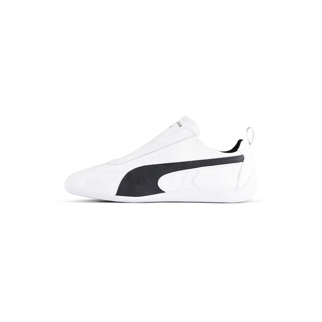 Speedcat Leather Balenciaga in White/black - 4