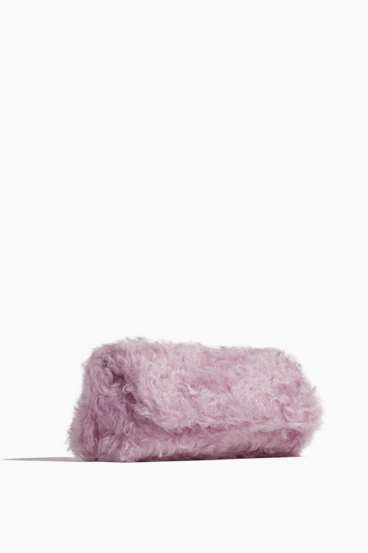 Fluffy Folded Clutch in Lilac - 3