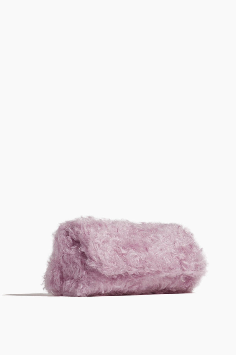 Fluffy Folded Clutch in Lilac 3