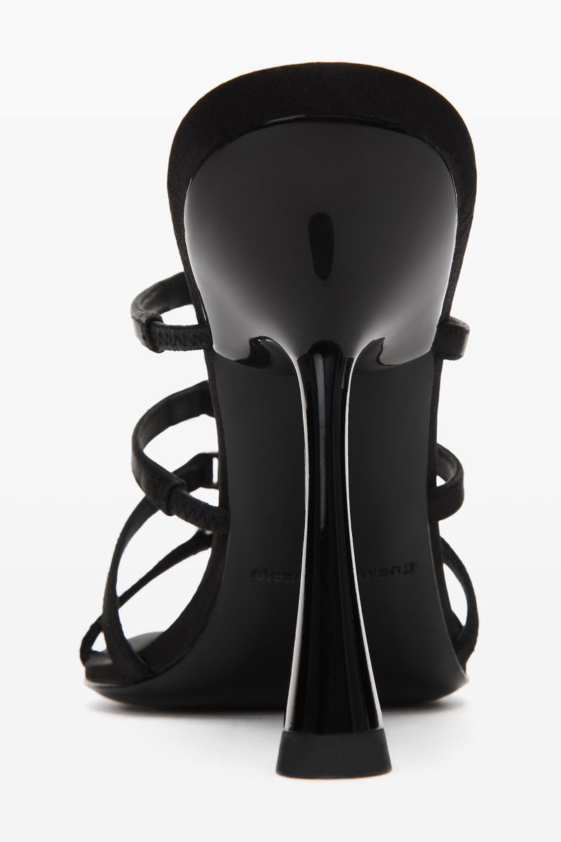 NALA 105 LOGO SANDAL IN SATIN 5