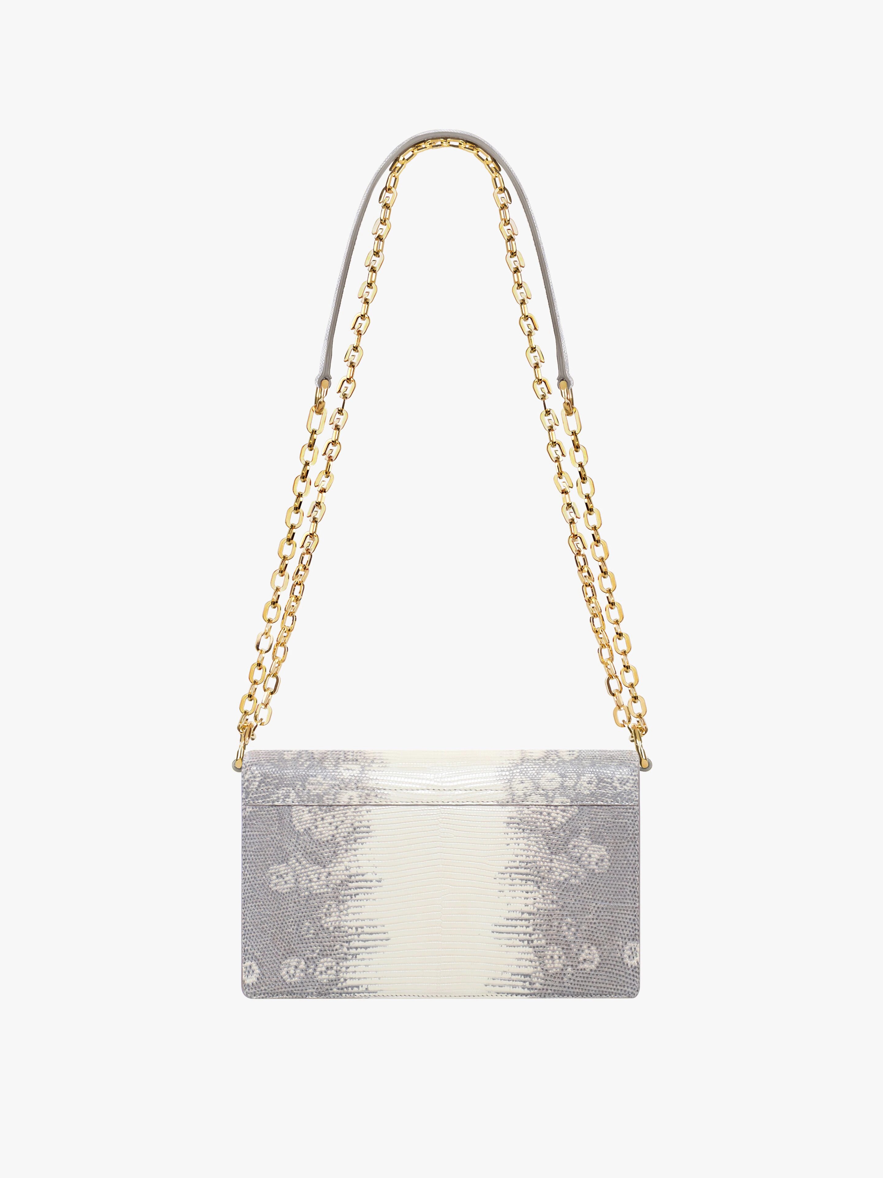 SMALL 4G BAG IN LIZARD WITH CHAIN - 5