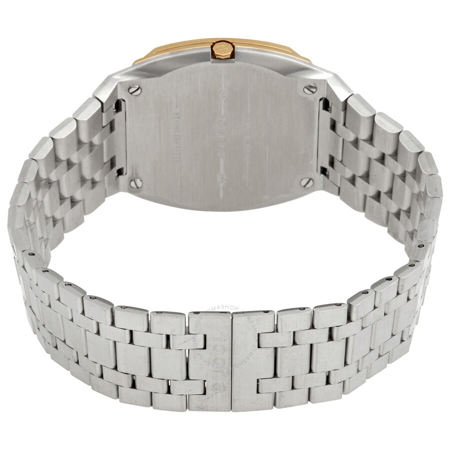 Gucci 25H Quartz Gold Dial Ladies Watch YA163403 - 3