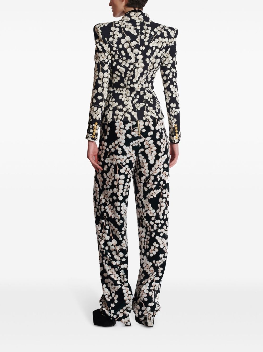 printed blazer - 4