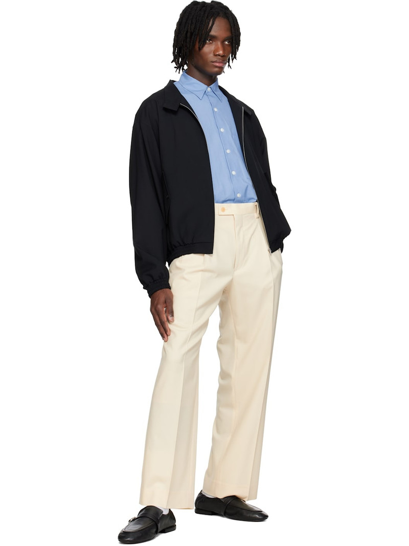 AURALEE Off-White Super Fine Tropical Wool Two-Tuck Trousers outlook