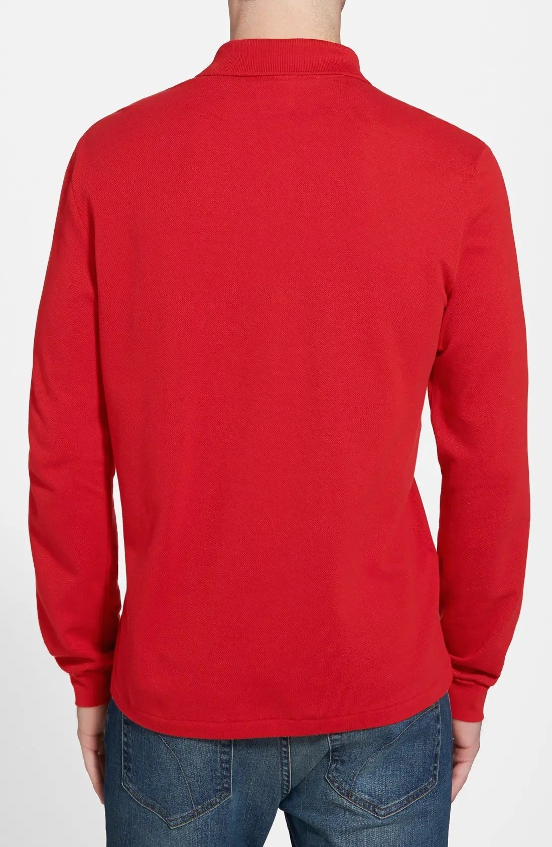 Regular Fit Long Sleeve Piqué Polo - 2