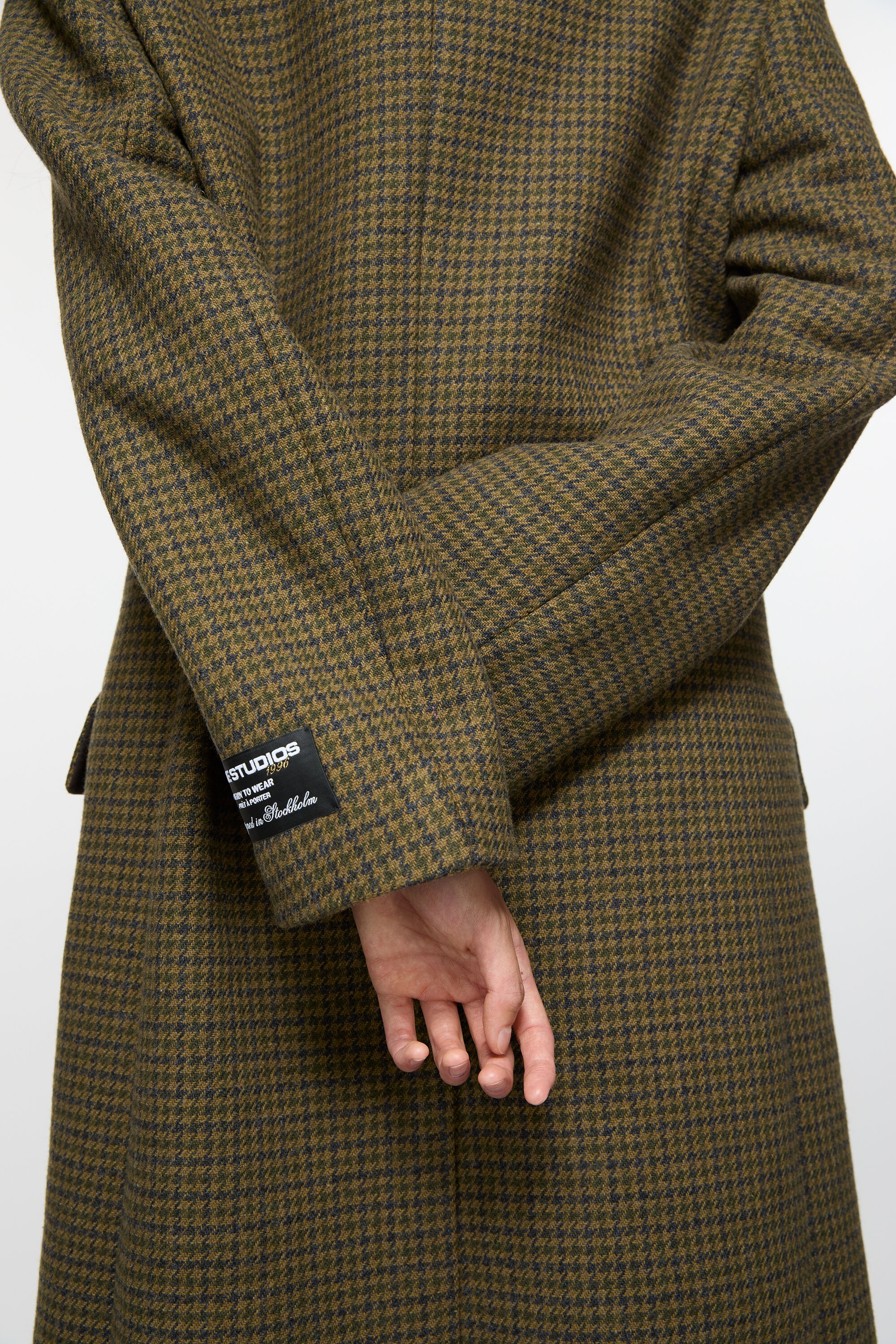 Double-breasted wool coat - Khaki green - 6