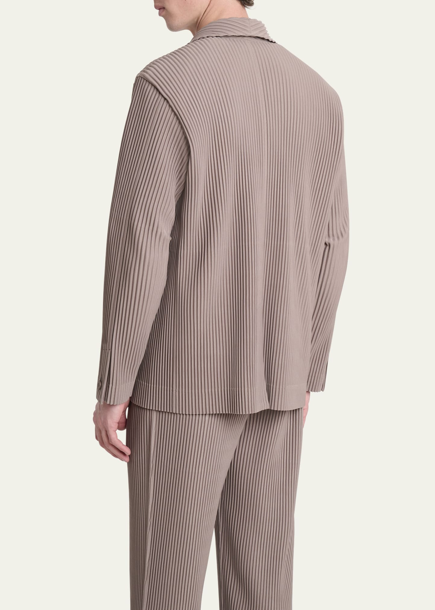 Men's Pleated Single-Breasted Sport Coat - 3