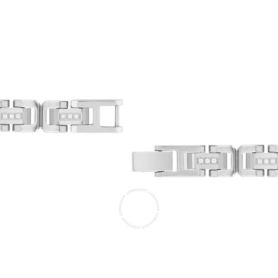 Robert Alton - Robert Alton 1/4CTW Diamond Stainless Steel Bracelet - 3