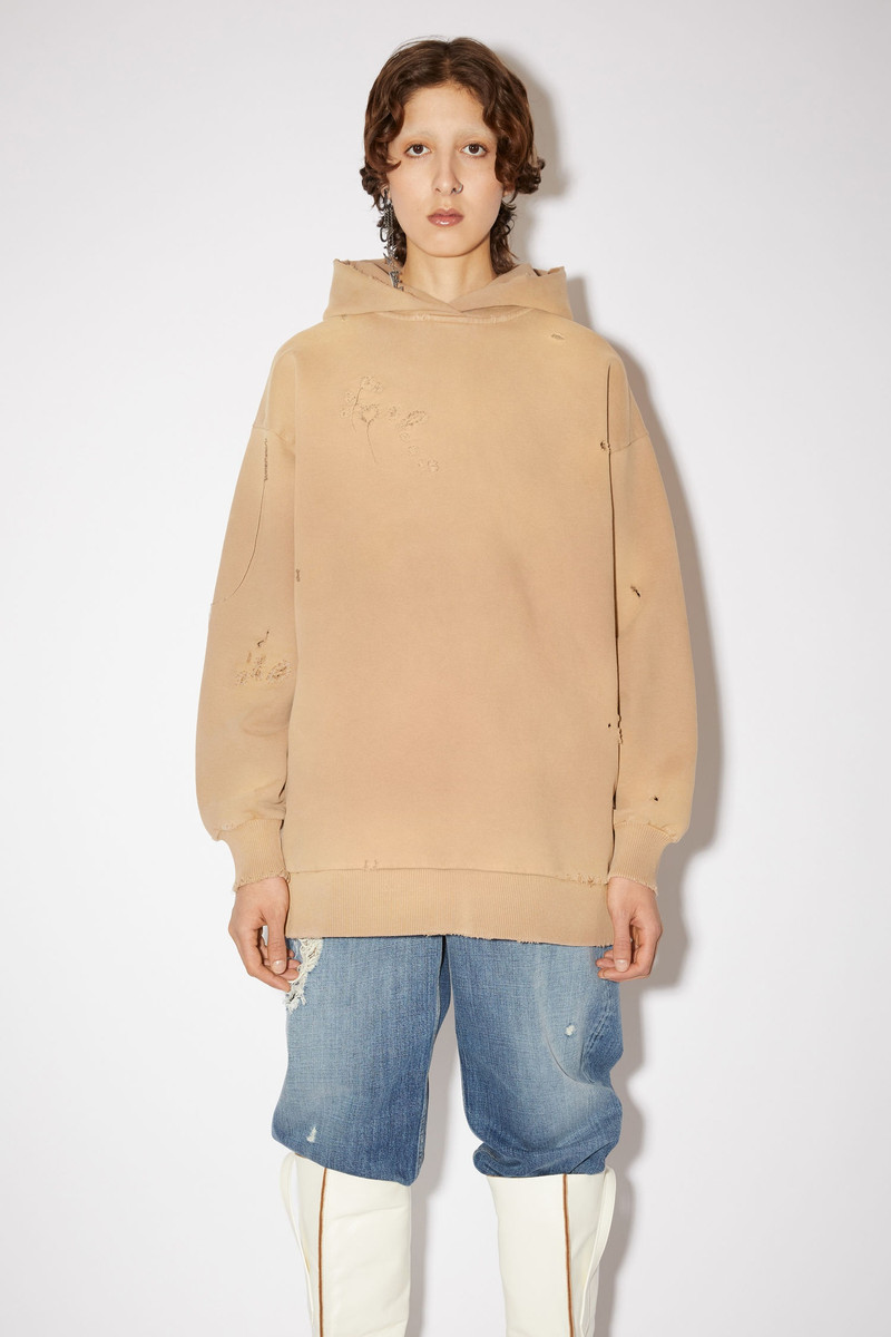 Acne Studios Hooded sweatshirt - Camel brown outlook