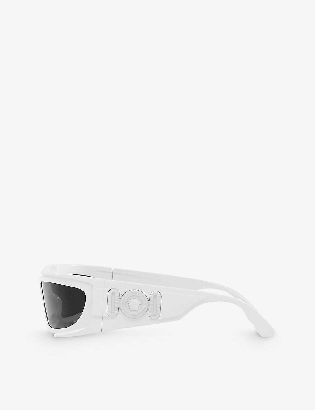 VE4446 branded-arm rectangle-frame acetate sunglasses - 4