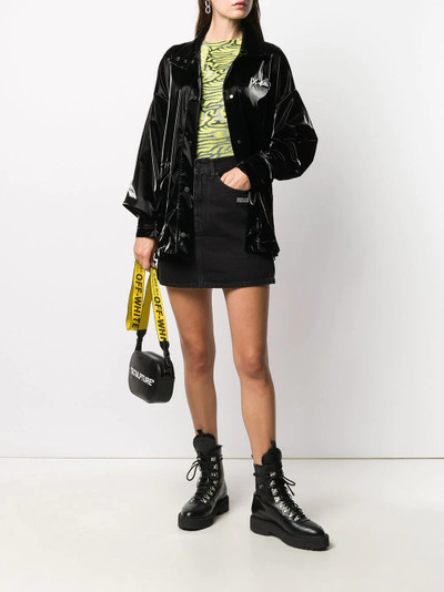 Off-White vinyl short coat outlook