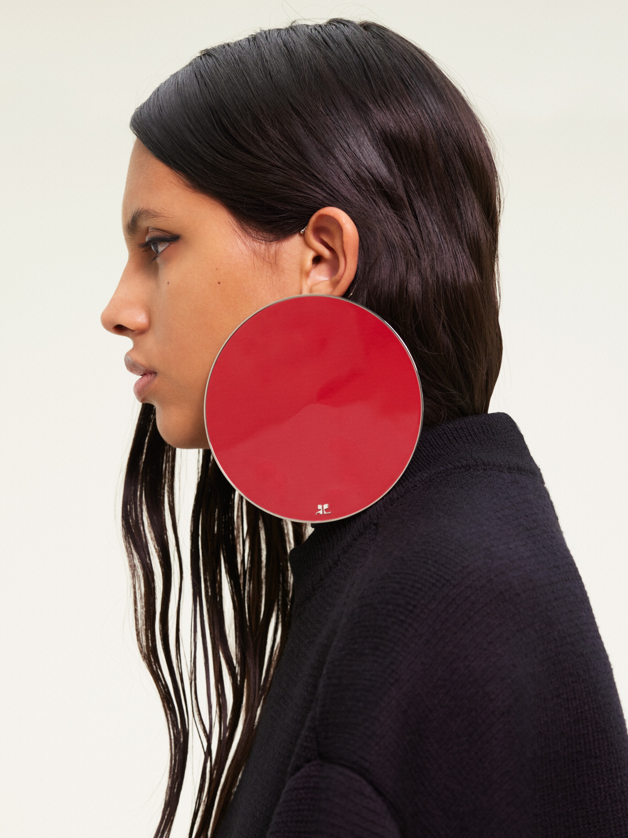 EARRING HOLISTIC CIRCLE LACQUERED - 3