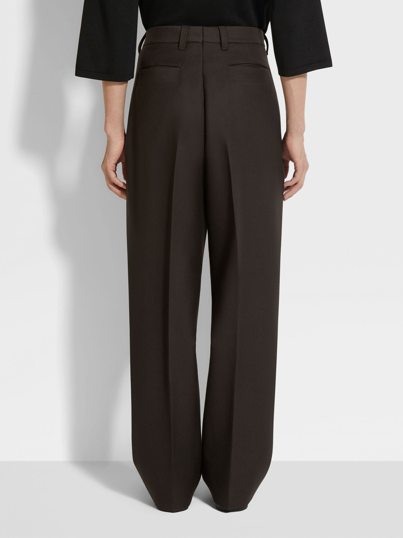 DARK BROWN OASI LINO PANTS 6