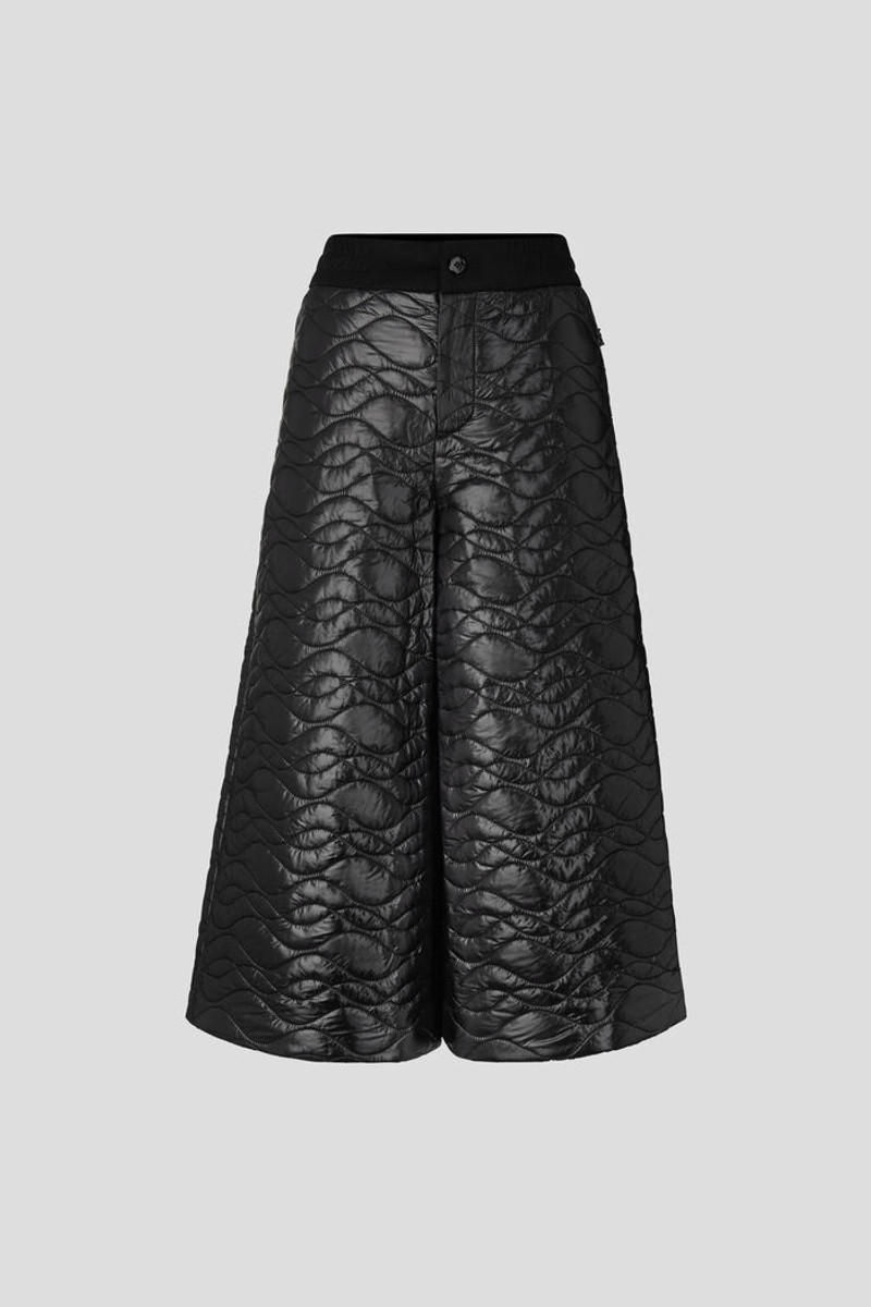 Mina Quilted culottes in Black 1