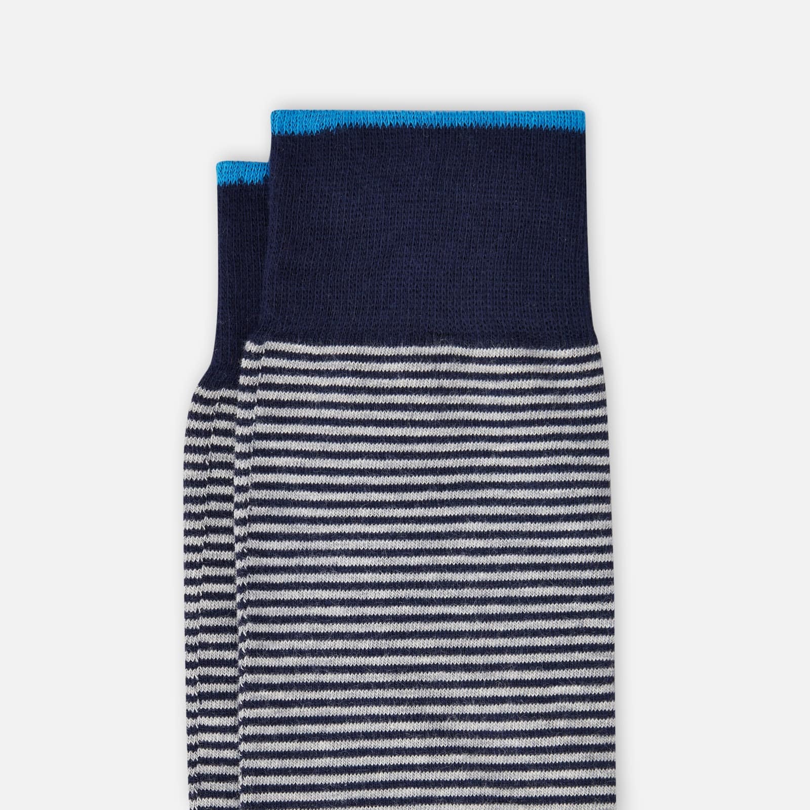 Micro Stripes Socks Grey Blue - 2