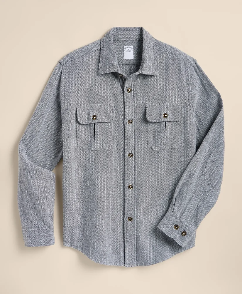 Cotton Flannel Shirt Jacket - 1