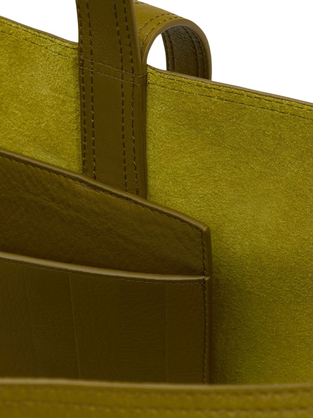 midi leather tote bag - 7