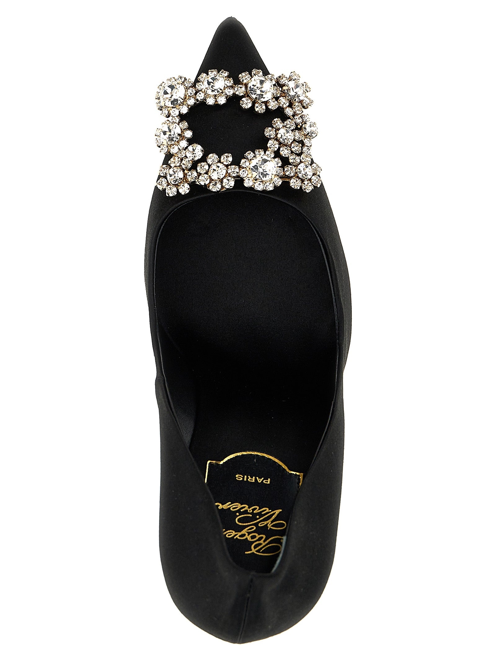 Flower Strass Pumps Black - 4