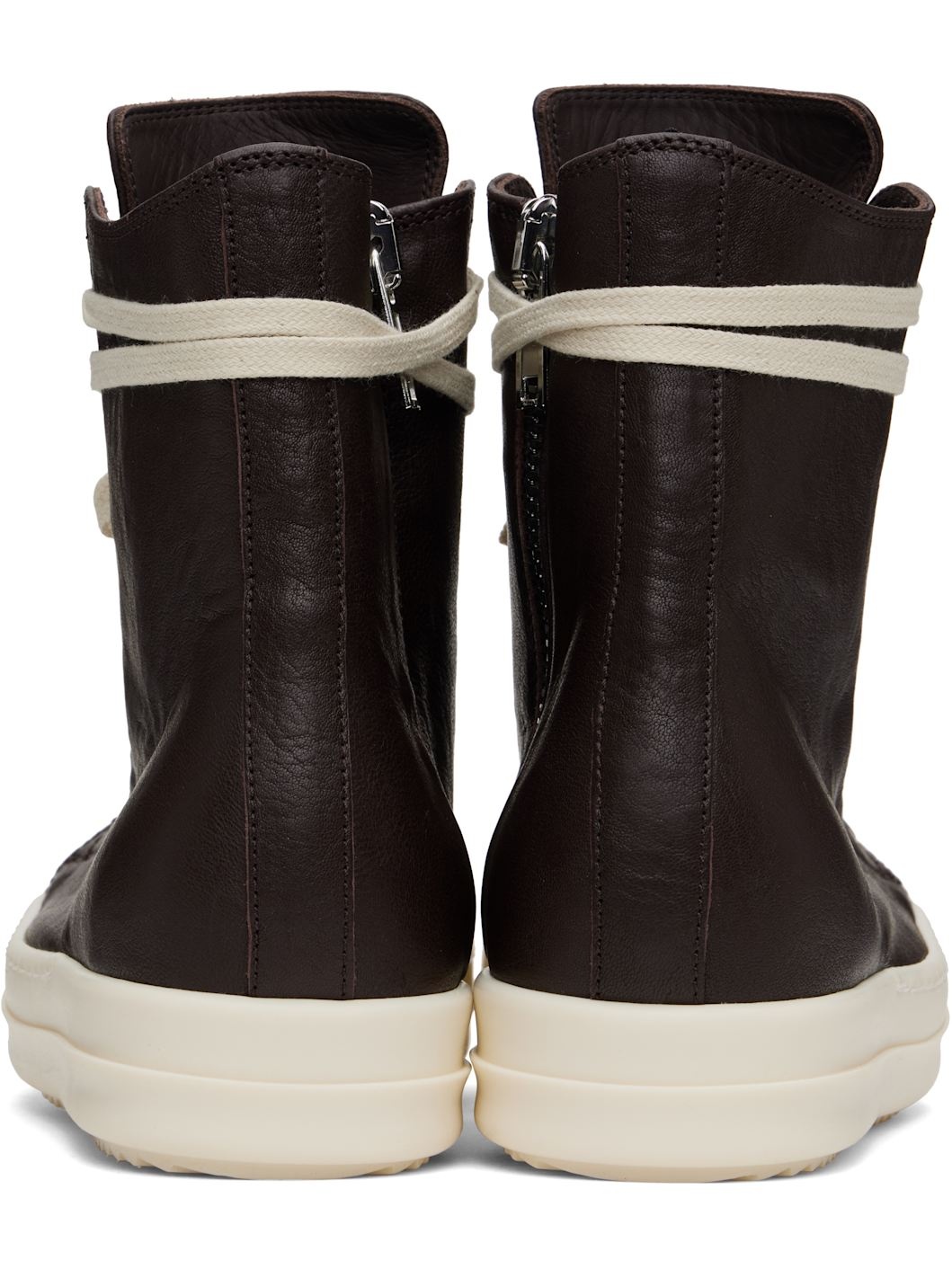 Brown Hollywood Goat Leather Sneakers - 2