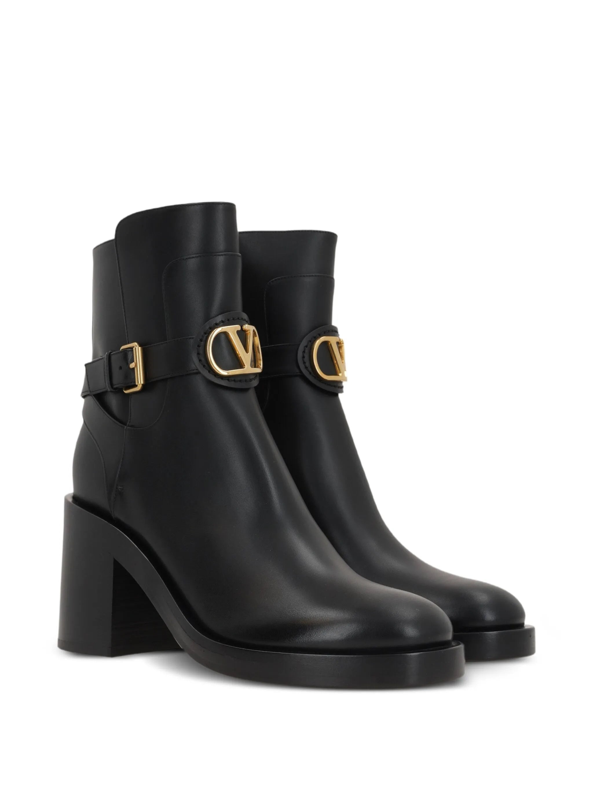 70mm buckle-strap logo boots - 2