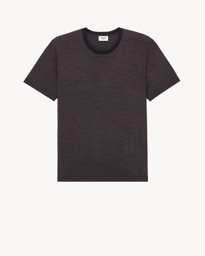 CASSANDRE T-SHIRT IN STRIPED WOOL 1