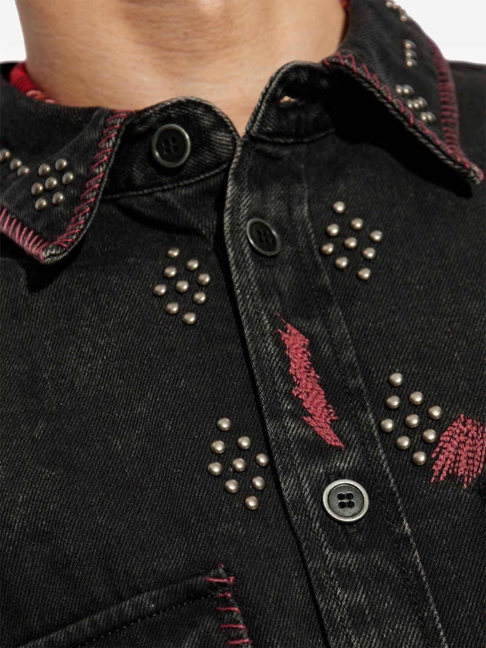 Osco denim overshirt - 5