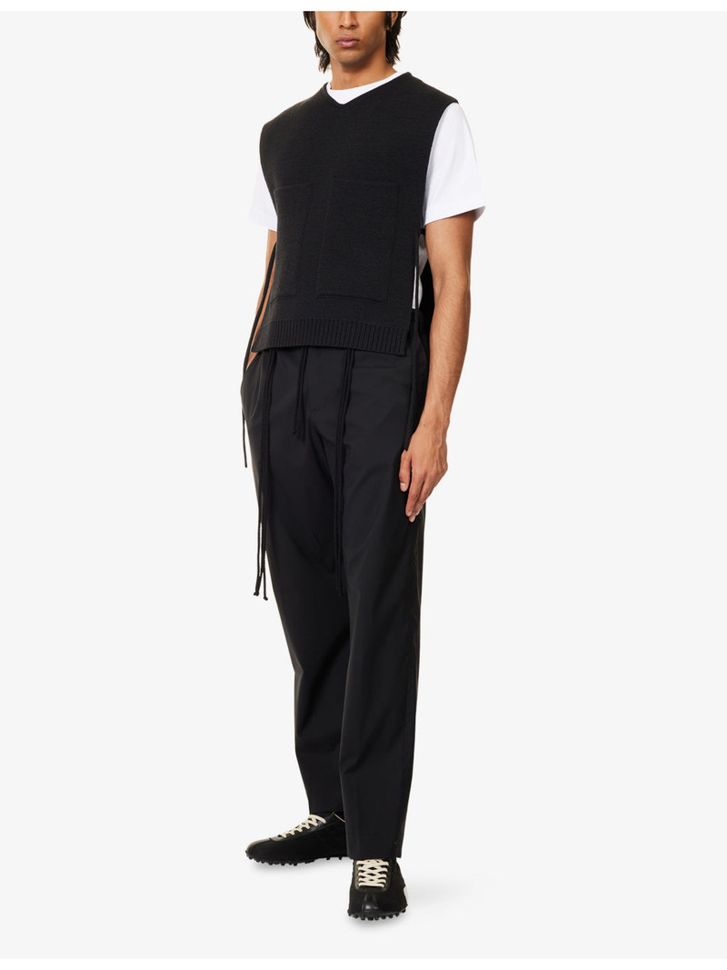 Craig Green V-Neck Contrast-Trim Knitted Vest outlook