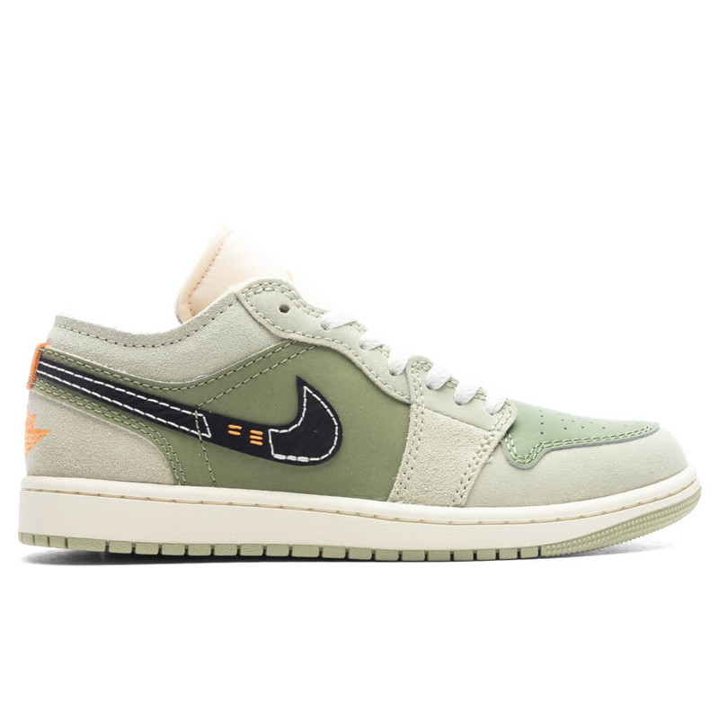 AIR JORDAN 1 LOW SE CRAFT - SKY J LIGHT OLIVE/BLACK/CELADON - 1