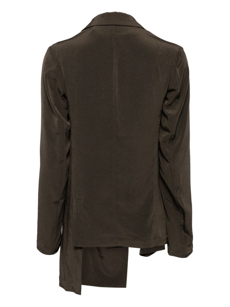 Y's asymmetric layered blazer outlook