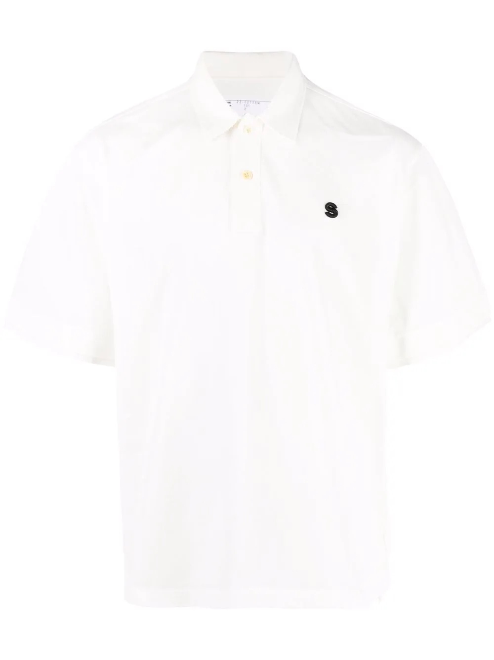 logo-embroidered polo shirt - 1