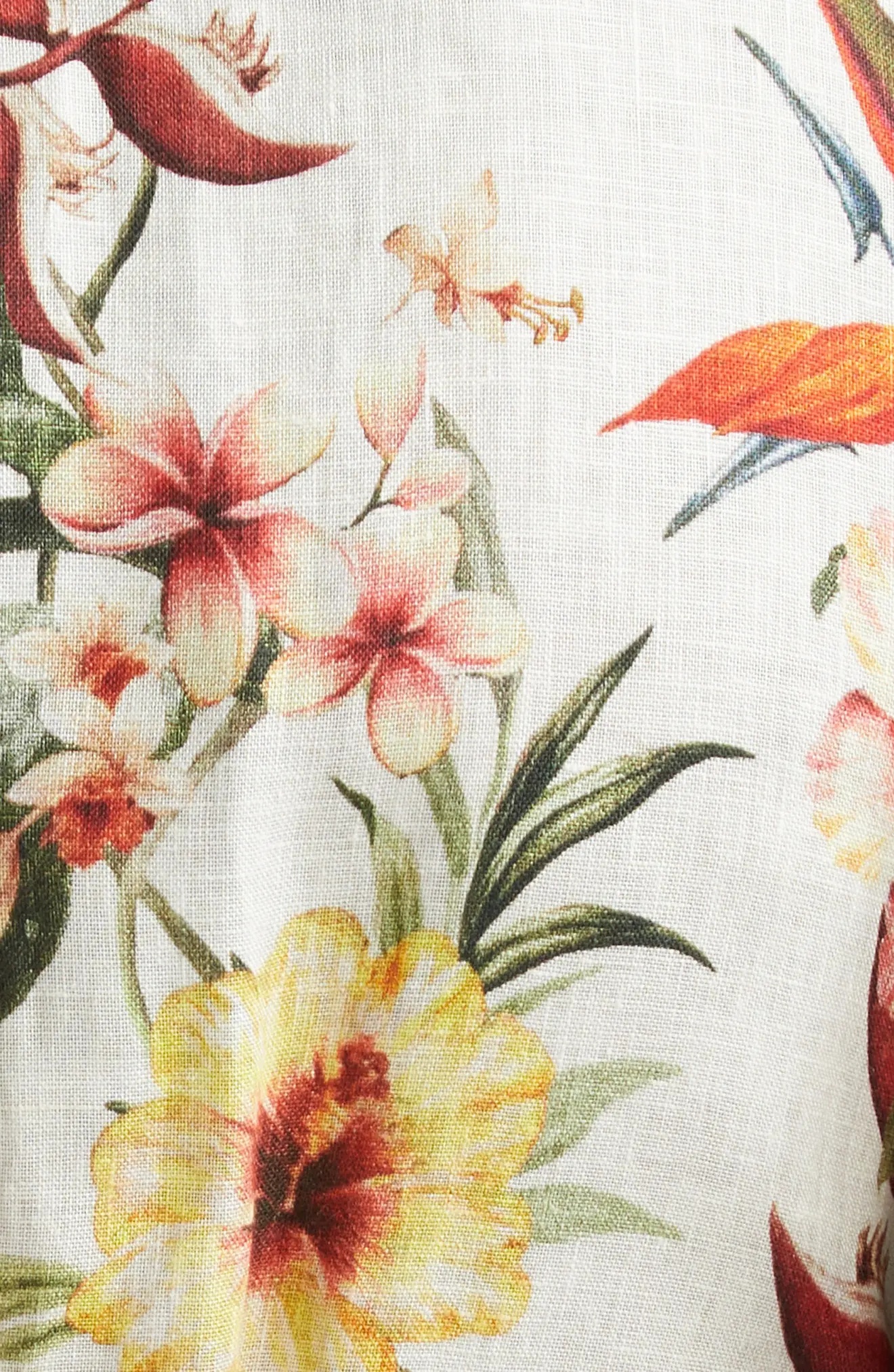 Lexi Floral Long Sleeve Linen Wrap Dress - 6