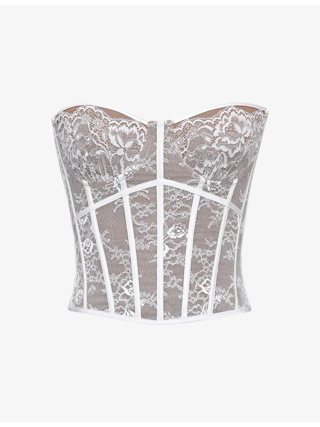 Ayana Corset Lace and Satin Top - 1