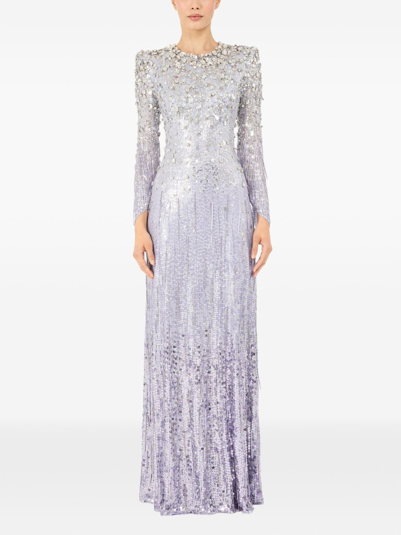 JENNY PACKHAM sequined long-sleeve dress outlook