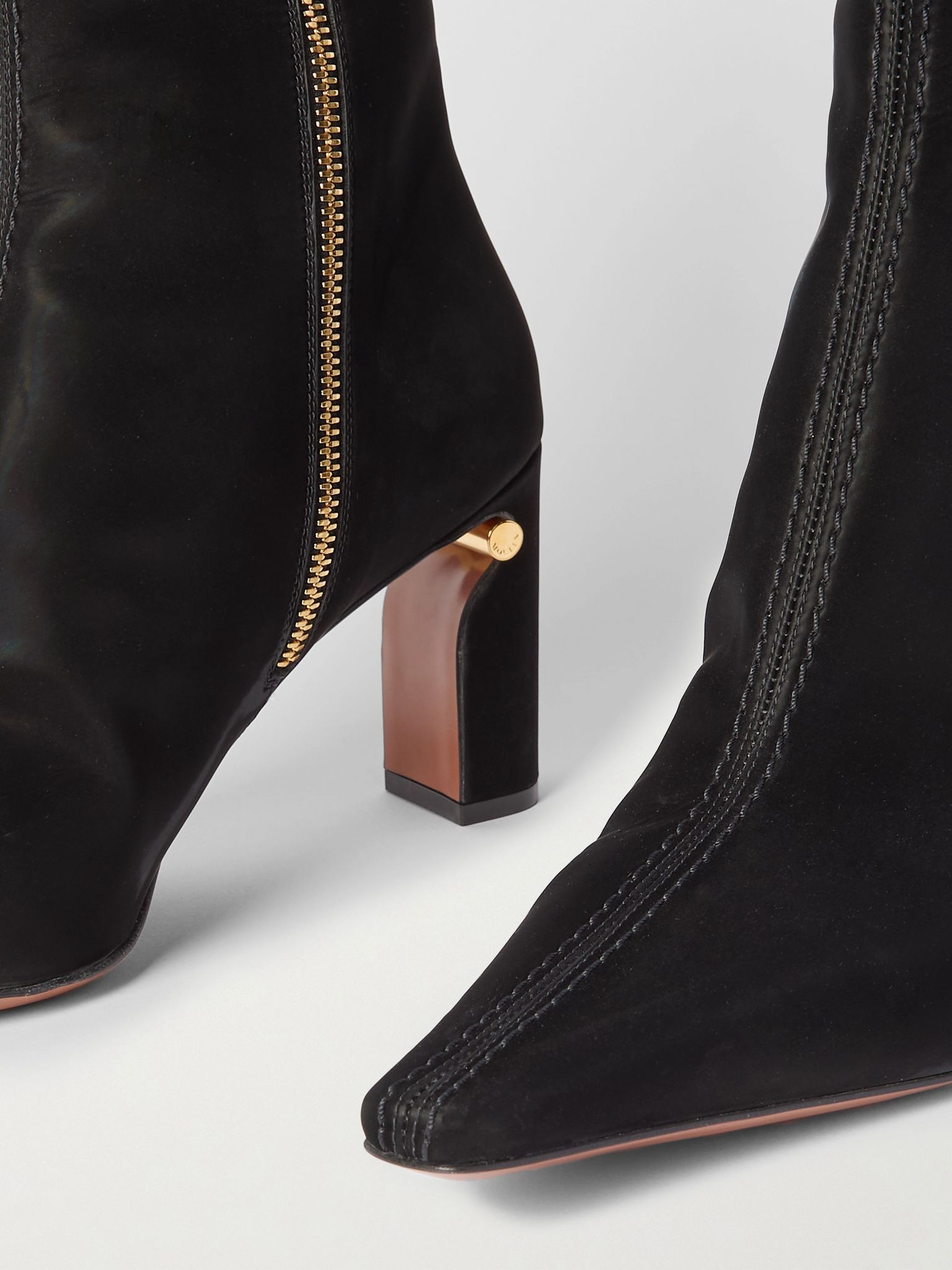 T-Bar suede ankle boots Black - 4