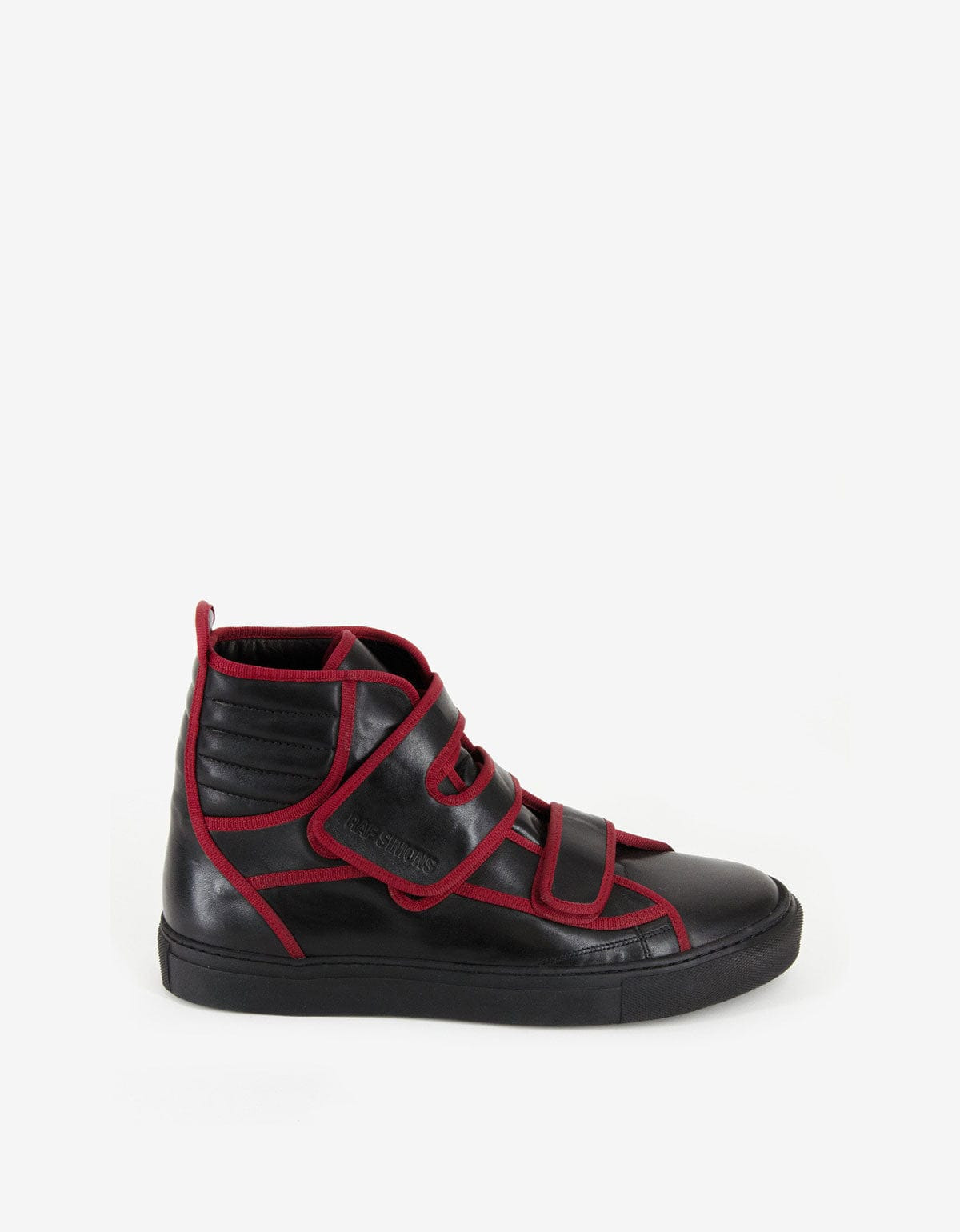 Raf Simons Black High Top Trainers with Highlights - AW16 - 3