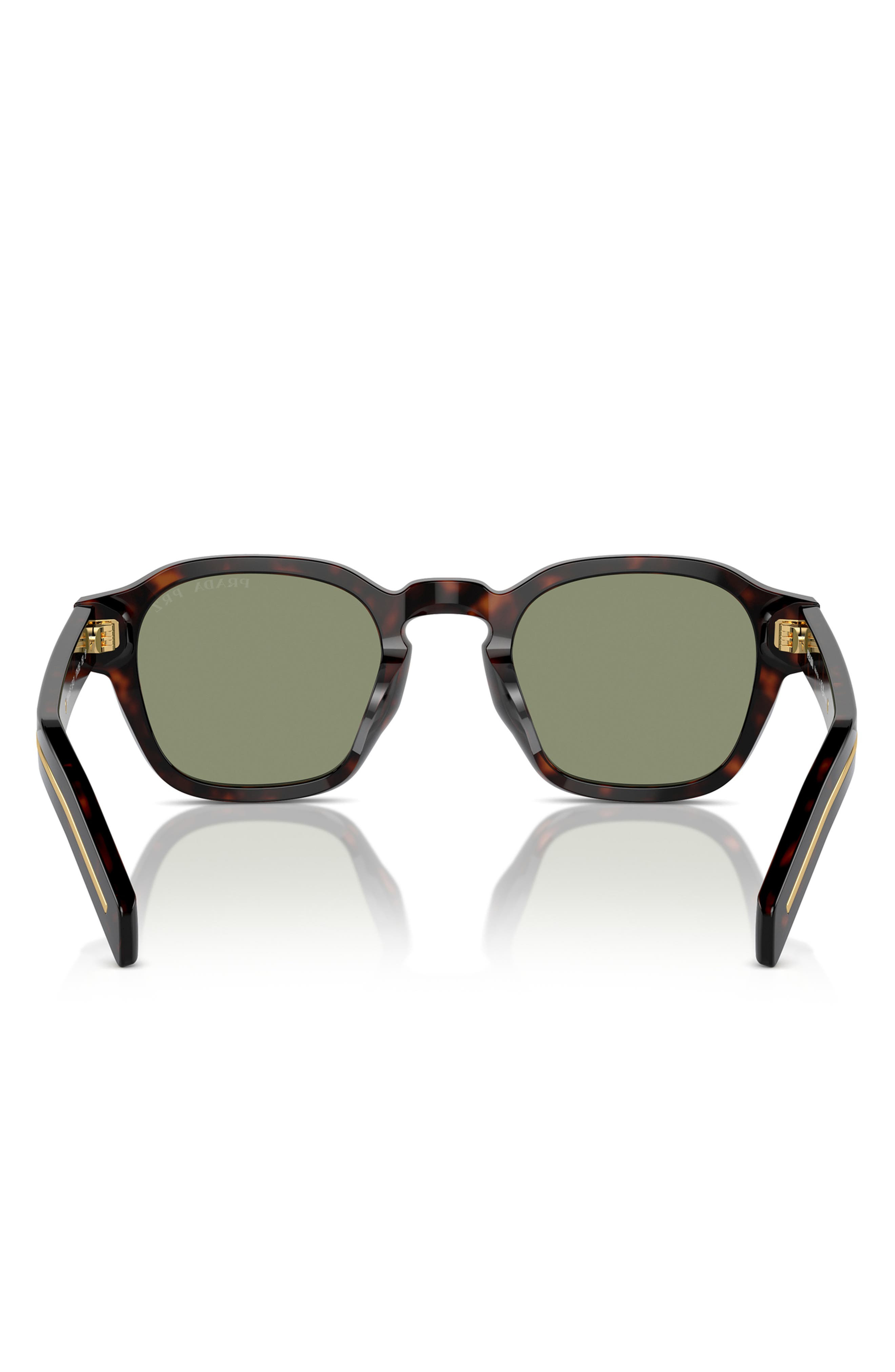 Prada 53mm Polarized Phantos Sunglasses in Green at Nordstrom - 5