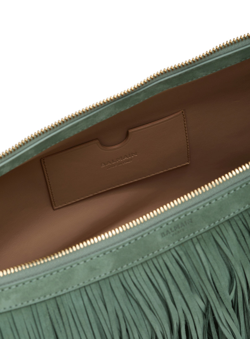 Ébène Hobo Large fringed suede bag 4