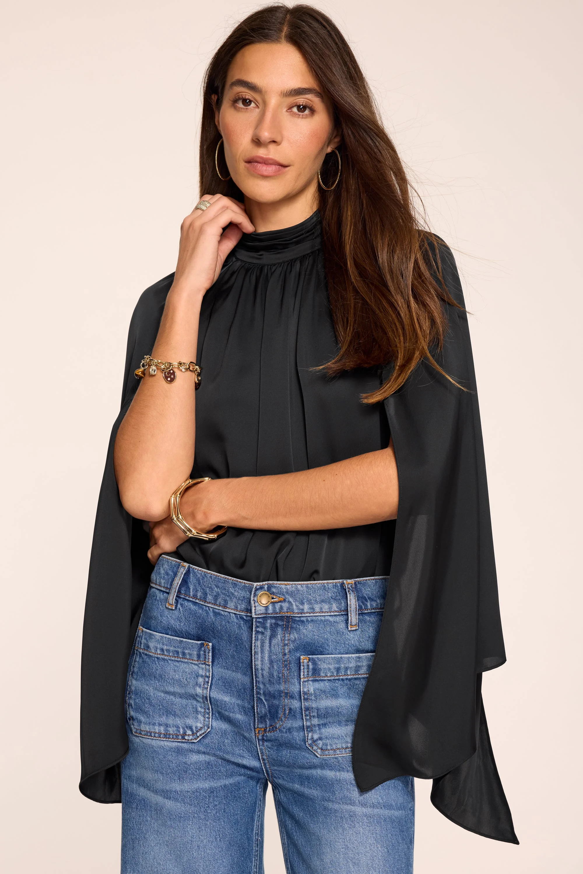 Howard Cape Long Sleeve Top - 1