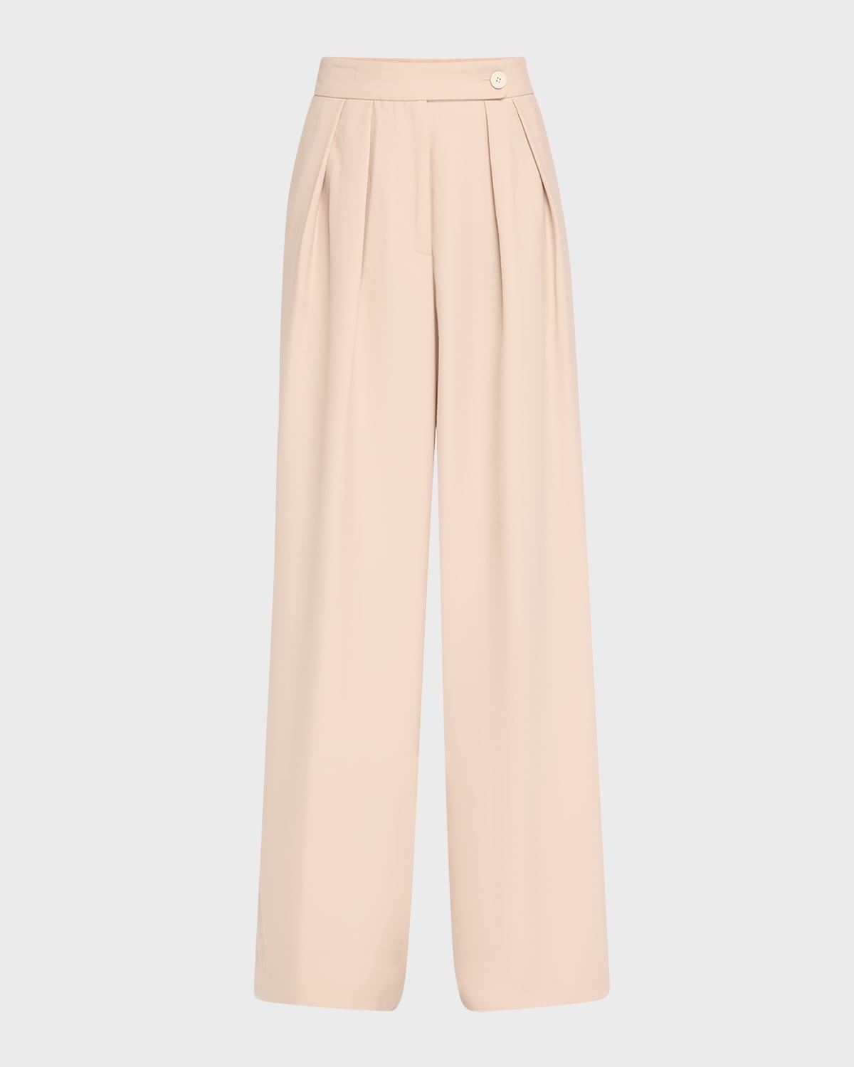 Pamplona Pleated Front Wide Leg Wool Pants - 1