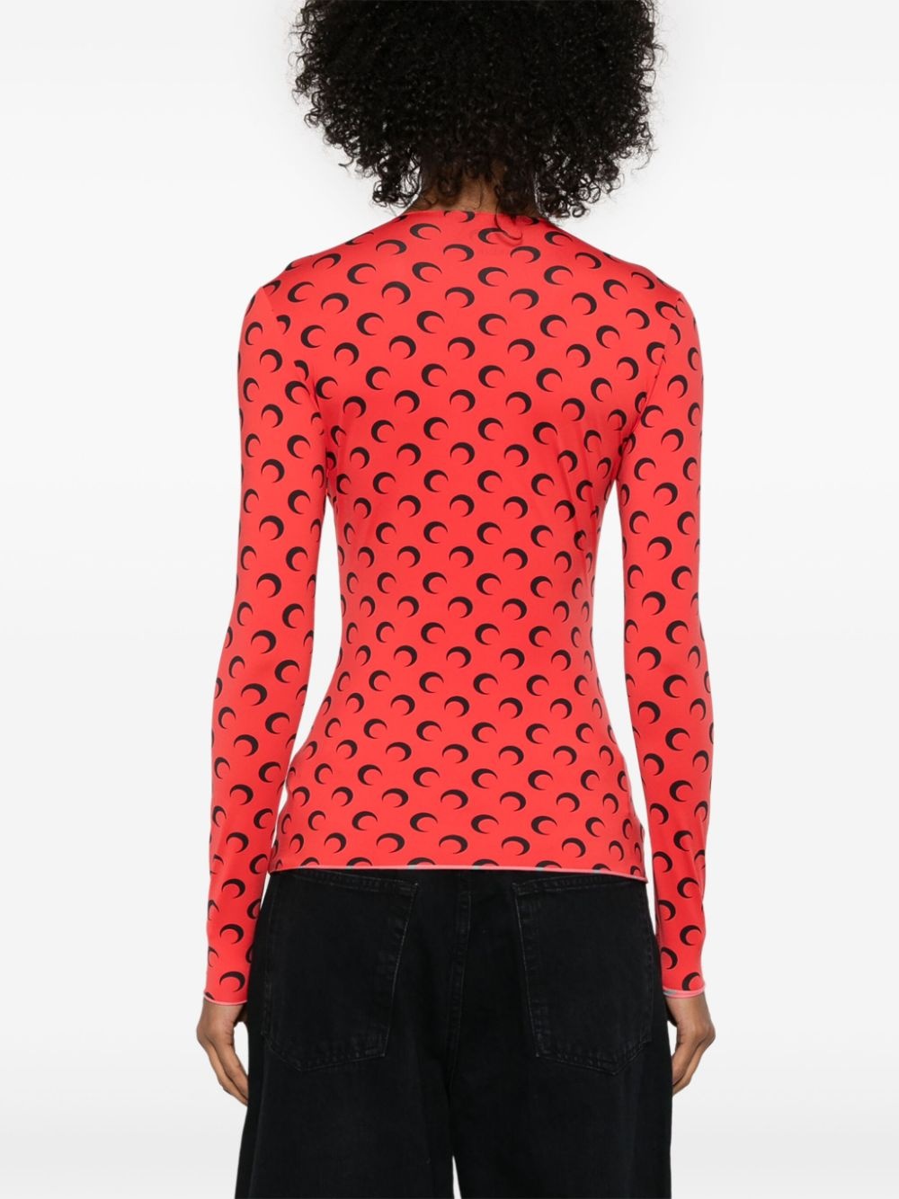 Moonogram-pattern top - 4