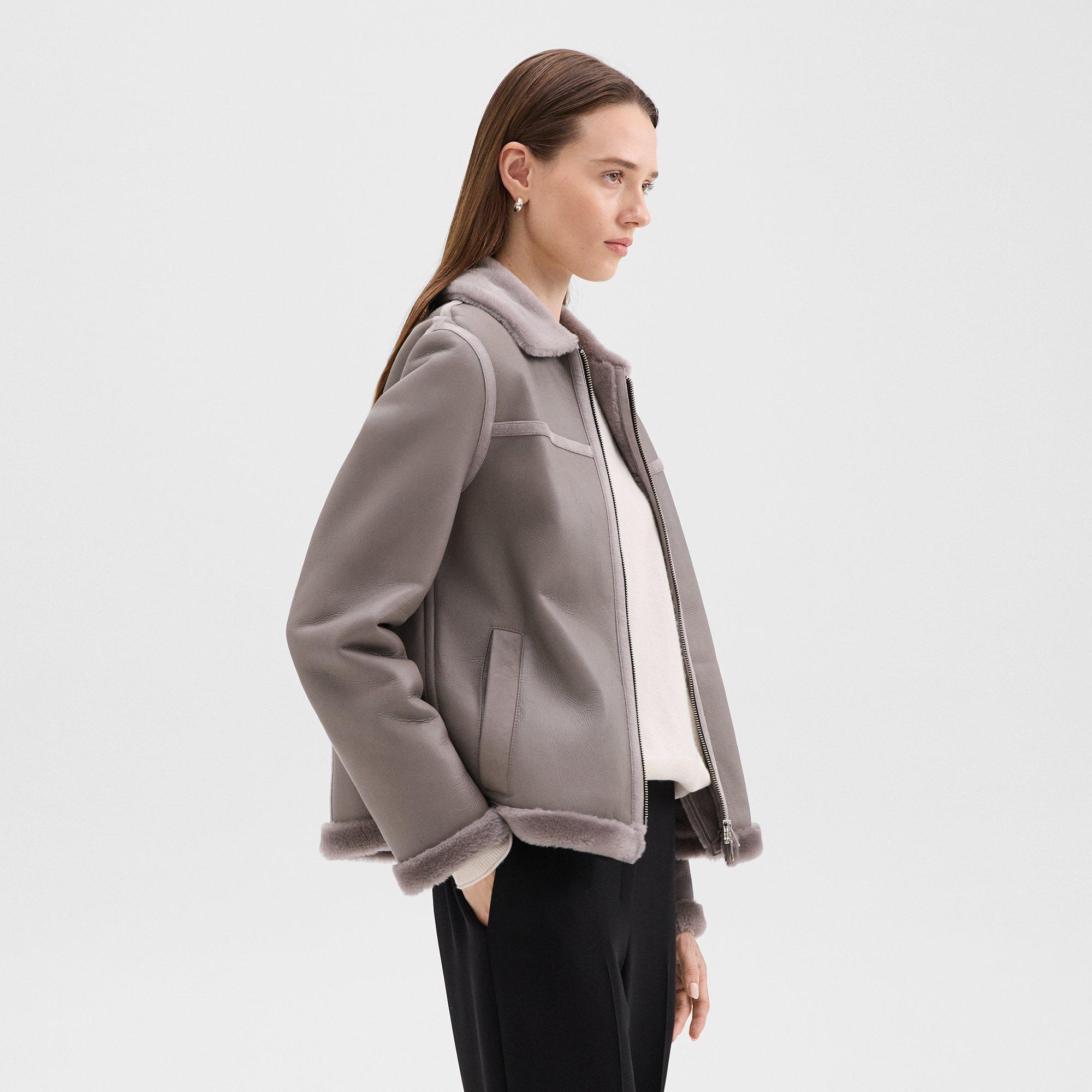 Aviator Jacket in Shearling - 3