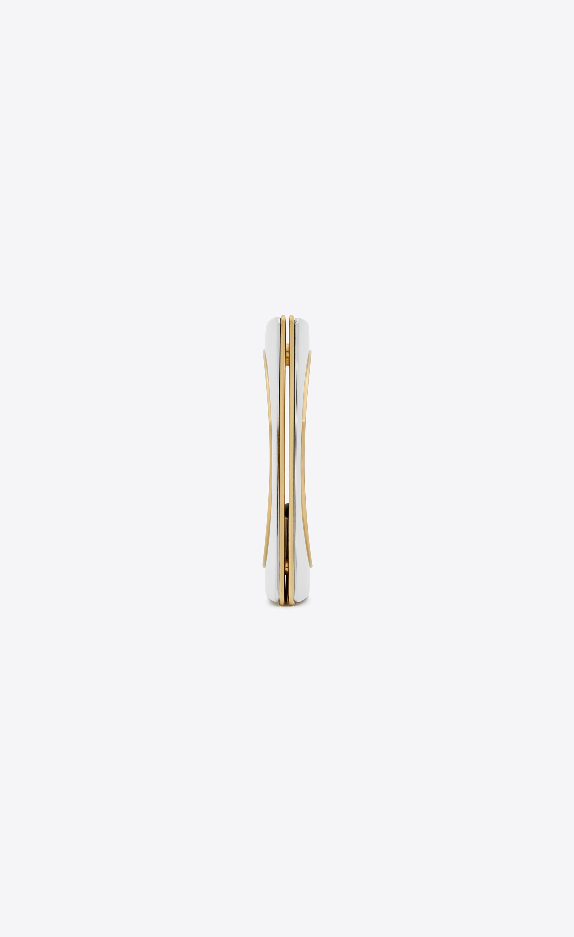 split square bangle in metal - 4