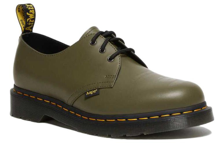 Dr. Martens 1461 AAPE Smooth Leather Oxford 'Olive Green' 27984355 - 2